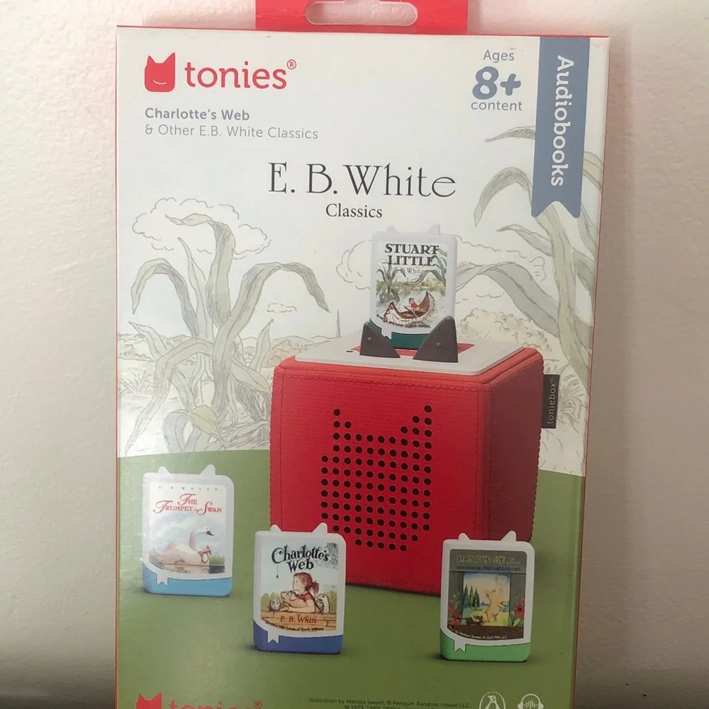Tonies charlotte’s web e. B. White toniebox new